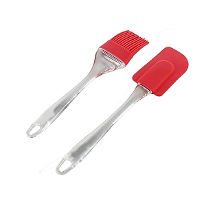 newmark silicone spatula and pastry brush set cakemixergrillingtandoorcookingbakingglazingbbqoil brush for cooking siliconoil brush for kitchen use