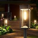 NEWMESSI Plastic Bright Solar Pathway Lights Outdoor