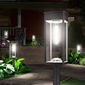 NEWMESSI Solar Pathway Lights Outdoor, IP65 Waterproof Solar Garden Lights for Outside Lighting, Yard Path Lawn Walkway Driveway Landscape (Square Cool White, 6 Pack)