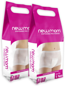 newmom disposable pad fixator-medium -for hip circumference of 77 cm - 88 cm pantyliner pack of 10