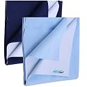 Newnik Cozymat Quick Oeko Tex Approved Dry Sheet/Bed Protector for New Born, Toilet Training Toddler, Old Age &amp; new Moms (Small (50cm x 70cm), Brick + Plum)