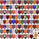 Newwiee 100 Pcs Halloween Dog Bandana Bulk for Large Dogs Bulk, Adjustable
