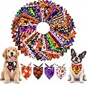 Newwiee 200 Pcs Halloween Bandanas for Dogs Bulk, L, 25 x 17 Inch