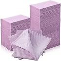 Newwiee 750 Pcs Disposable Dental Bibs Bulk Waterproof 13x18, Purple
