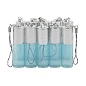 10Pcs/Set Glass Roll-on Bottles with Opener 5ml 1/6oz Pearly Blue Roller Bottles Rolling Bottles Vials for Essential Oil Fragrance Perfume Aromatherapy Lip Balms