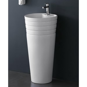 ceramic designer primium one piece pedestal wash basin free standing impoarted ceramic wash basin 16 x 16 x 34 inch panther
