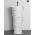 Ceramic Designer Primium One Piece Pedestal Wash Basin Free Standing Impoarted Ceramic Wash Basin (15 X 15 X 34 INCH) UNIQUE