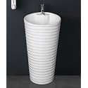 Ceramic Designer Primium One Piece Pedestal Wash Basin Free Standing Impoarted Ceramic Wash Basin (17 X 17 X 33 INCH) BOSS
