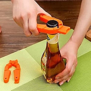 can opener and cutter - 3 in-1 jar can opener tin opener bottle opener - anti-slip convenience manual jar opener 1pc multicolor medium