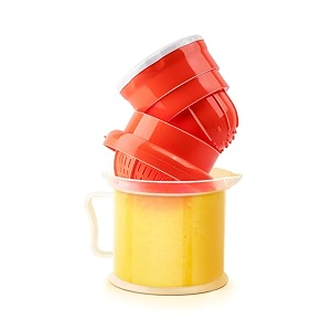 hand portable nano juicer - 2 in 1 multi-purpose hand press orange juicer manual use for pomegranate lime fresh water melon strawberry blueberry grapes healthy juice pack of 1