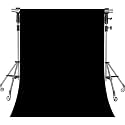 4FTX8FT Wrinkle-Free Black Backdrop for Photography, Video Production, YouTube Videos, Birthday Party, Wedding, Product Photography, Gaming