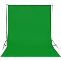 6FTX9FT Professional Dark Green Backdrop for Photography, Video Production, YouTube Videos, Birthday Party, Wedding, Product Photography, Gaming