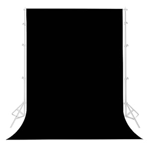 6ftx9ft wrinkle-free black backdrop for photography video production youtube videos birthday party wedding product photography gaming