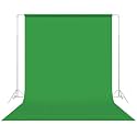8FTX10FT Wrinkle-Free Green Backdrop for Photography, Video Production, YouTube Videos, Birthday Party, Wedding, Product Photography, Gaming