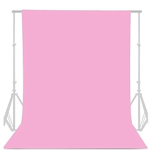 8ftx12ft wrinkle-free pink backdrop for photography video production youtube videos birthday party wedding product photography gaming