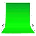 8FTX9FT Wrinkle-Free Light Green Backdrop for Photography, Video Production, YouTube Videos, Birthday Party, Wedding, Product Photography, Gaming