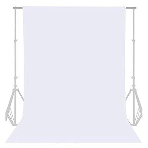 8ftx9ft wrinkle-free white backdrop for photography video production youtube videos birthday party wedding product photography gaming