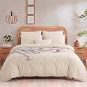 NEXHOME PRO Duvet Cover Queen Size, 3 Pieces Cotton Bedding Cover Set