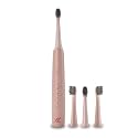 Nexlev Electric Toothbrush| 40000 vibrations/min|USB Type C| 5 Modes| 2 Min timer| 30 sec Quad Interval| 4 Replaceable Brushheads With Cover| IPX7 Waterproof| For Adults|Sparkle Pro ETC-05 Sunset Pink