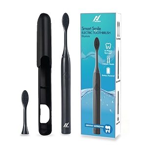 nexlev sonic electric toothbrush powerful sonic technologysuper soft dupont bristles 2 replaceable brush heads with cover ipx7 waterproof aa batterygentle oral caresmart smile et-03 skyblue