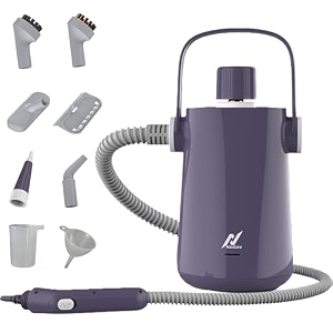 nexlev steam cleaner for home  for complete home kitchen bathroom car sofa amp office  steam cleaner with 9 accessories  300 ml  window pane sink chimney grease water stain cleaner  1000w