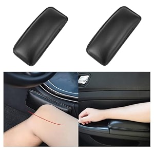 2 pack car knee cushion pad auto center console side knee leg armrest cushion soft pad elastic thigh support comfort pillow knee pain relief pad car interior accessories