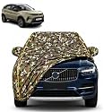 Nexon 100% Waterproof Car Cover | Dustproof Sun Protection Cover | Soft Cotton Lining | Triple Stitched | Mirror Pocket | Antenna Pocket | All Weather Body Cover (Army)