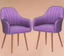 NEXON Solid Wood Living Room Chair (Finish Color - Purple, DIY(Do-It-Yourself))