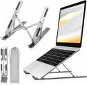 Nexora Desk Laptop Stand 7 Angle Adjustable Aluminum Alloy Portable Laptop Holder Metal Desk Laptop Stand Aluminium Laptop Stand with Adjustable Height Compatible with Universal Laptops
