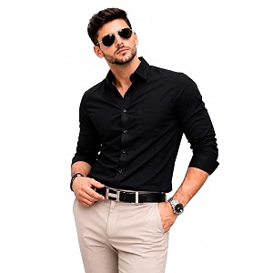 Nexora Mens Slim Fit Formal Shirt Cotton