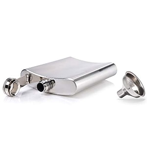 hp-1128 leak proof stainless steel 8 oz liquor storage pocket hip flask with stainless steel funnel