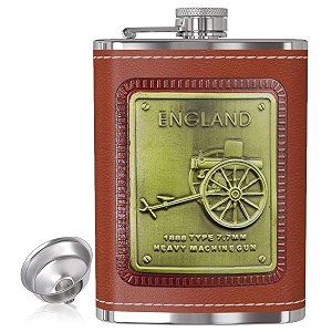 hp-1136 leak proof stainless steel 8 oz liquor storage pocket hip flask with stainless steel funnel
