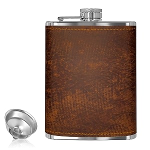 hp-1144 leak proof stainless steel 8 oz liquor storage pocket hip flask with stainless steel funnel