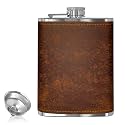 HP-1144 Leak Proof Stainless Steel 8 OZ Liquor Storage Pocket Hip Flask with Stainless Steel Funnel