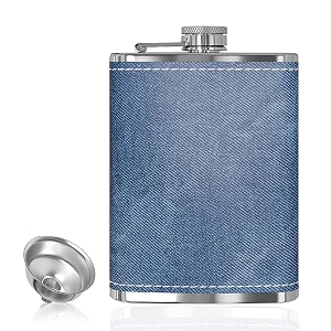 hp-1155 leak proof stainless steel 8 oz liquor storage pocket hip flask with stainless steel funnel