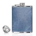 HP-1155 Leak Proof Stainless Steel 8 OZ Liquor Storage Pocket Hip Flask with Stainless Steel Funnel
