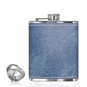 HP-1155 Leak Proof Stainless Steel 7 OZ Liquor Storage Pocket Hip Flask with Stainless Steel Funnel