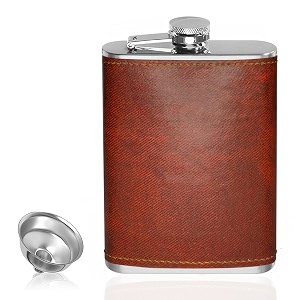 hp-1166 leak proof stainless steel 8 oz liquor storage pocket hip flask with stainless steel funnel