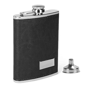 hp-1179 leak proof stainless steel 8 oz liquor storage pocket hip flask with stainless steel funnel