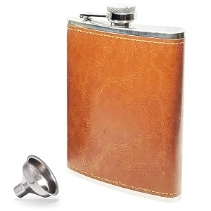hp-1210 leak proof stainless steel 8 oz liquor storage pocket hip flask with stainless steel funnel