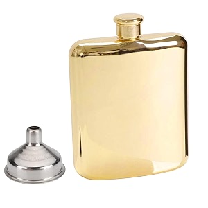 hp-1215 leak proof stainless steel 6 oz liquor storage pocket hip flask with stainless steel funnel