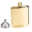 HP-1215 Leak Proof Stainless Steel 6 OZ Liquor Storage Pocket Hip Flask with Stainless Steel Funnel