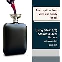 HP-1224 Leak Proof Stainless Steel 6 OZ Liquor Storage Pocket Hip Flask with Stainless Steel Funnel