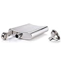 HP-1234 Leak Proof Stainless Steel 5.75 OZ Liquor Storage Pocket Hip Flask with Stainless Steel Funnel