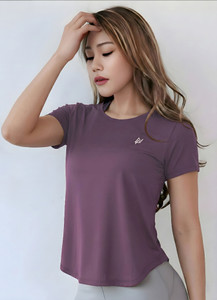 NEXSUS APPARELS Solid Women Round Neck Purple