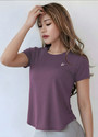 NEXSUS APPARELS Solid Women Round Neck Purple