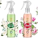 Next Care English Leather Air Freshener Spray Combo Pack – Rose + Jasmine (200 ml Each) | Long Lasting Room Freshener | Gas-Free Deodorizer for Home, Car &amp; Office | 2 Floral Fragrances Set