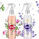 NEXT CARE English Leather Rose and Lavender Air Room Freshener Spray-200ml each | FOR HOME,OFFICE &amp; CAR 100% Natural &amp; Organic | Long Lasting Fragrance (ROSE + LAVENDER)