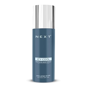 next care icy cool no gas perfumed body spray for men amp women  fresh aquatic amp musky fragrance with lavender neroli amp amber notes  deodorant spray  120 ml
