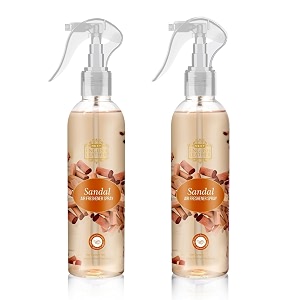 next care english leather room freshener spray  long lasting air freshener for home car amp office  natural fragrance sandal set of 2